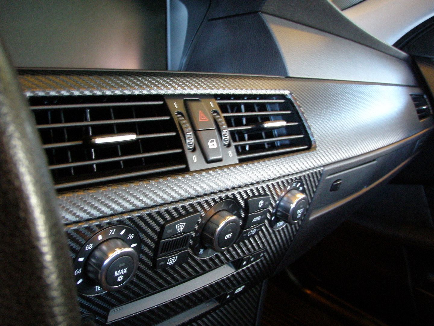 BMW E60 550I carbon fiber interior wrapped in black Forums